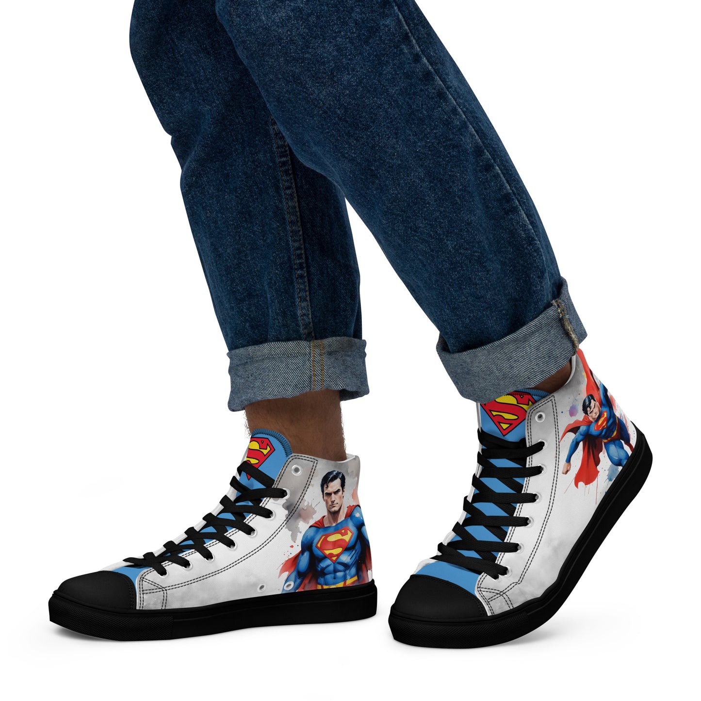 Superman Men's High Top Custom Sneakers