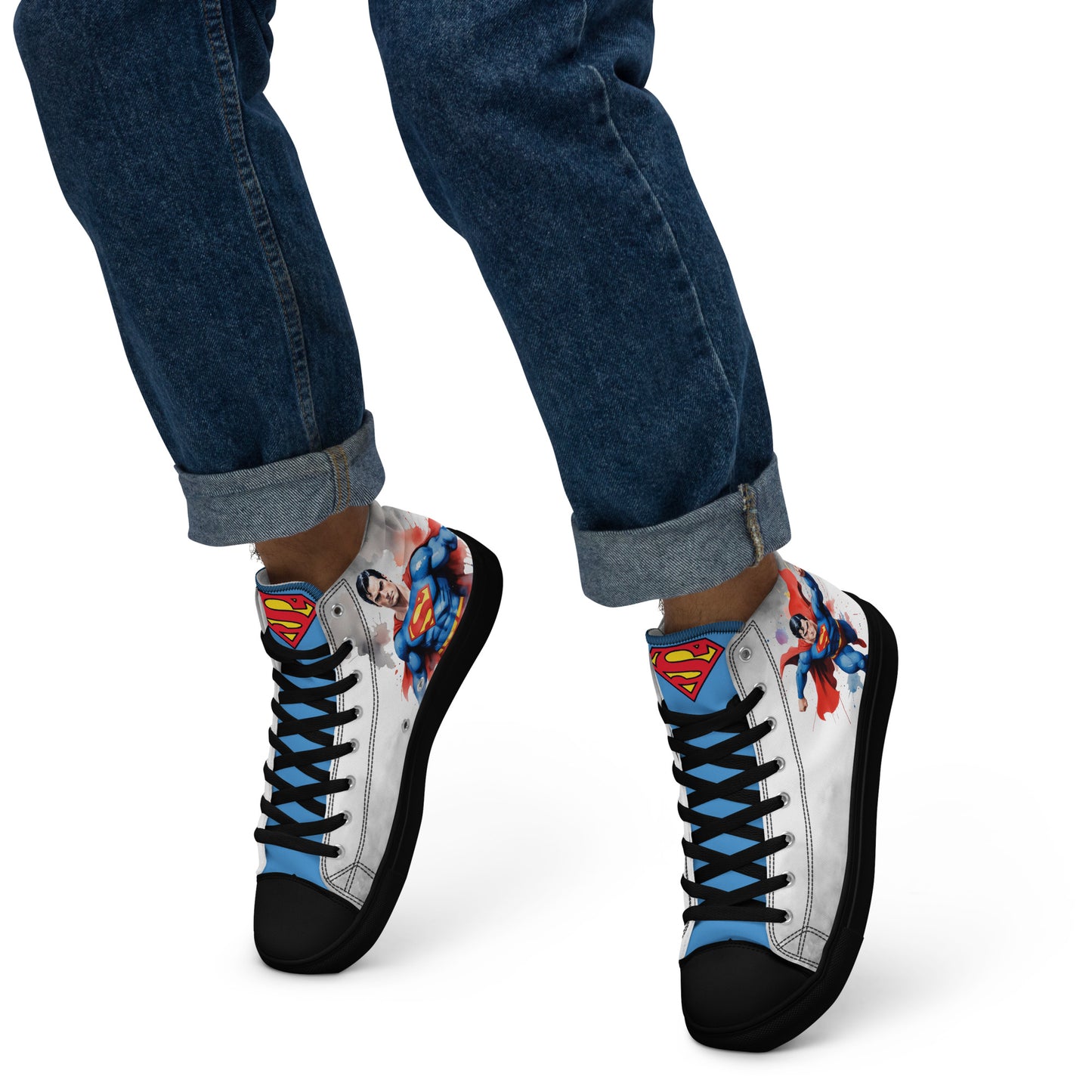 Superman Men's High Top Custom Sneakers