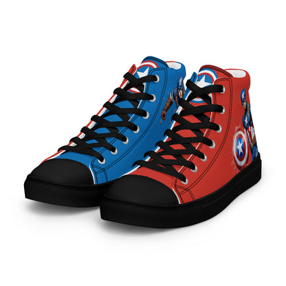 Captain America Men's High Top Custom Sneakers