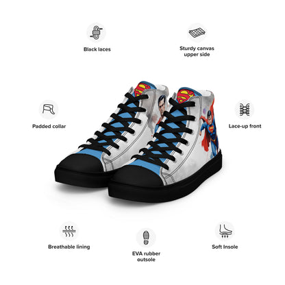 Superman Men's High Top Custom Sneakers