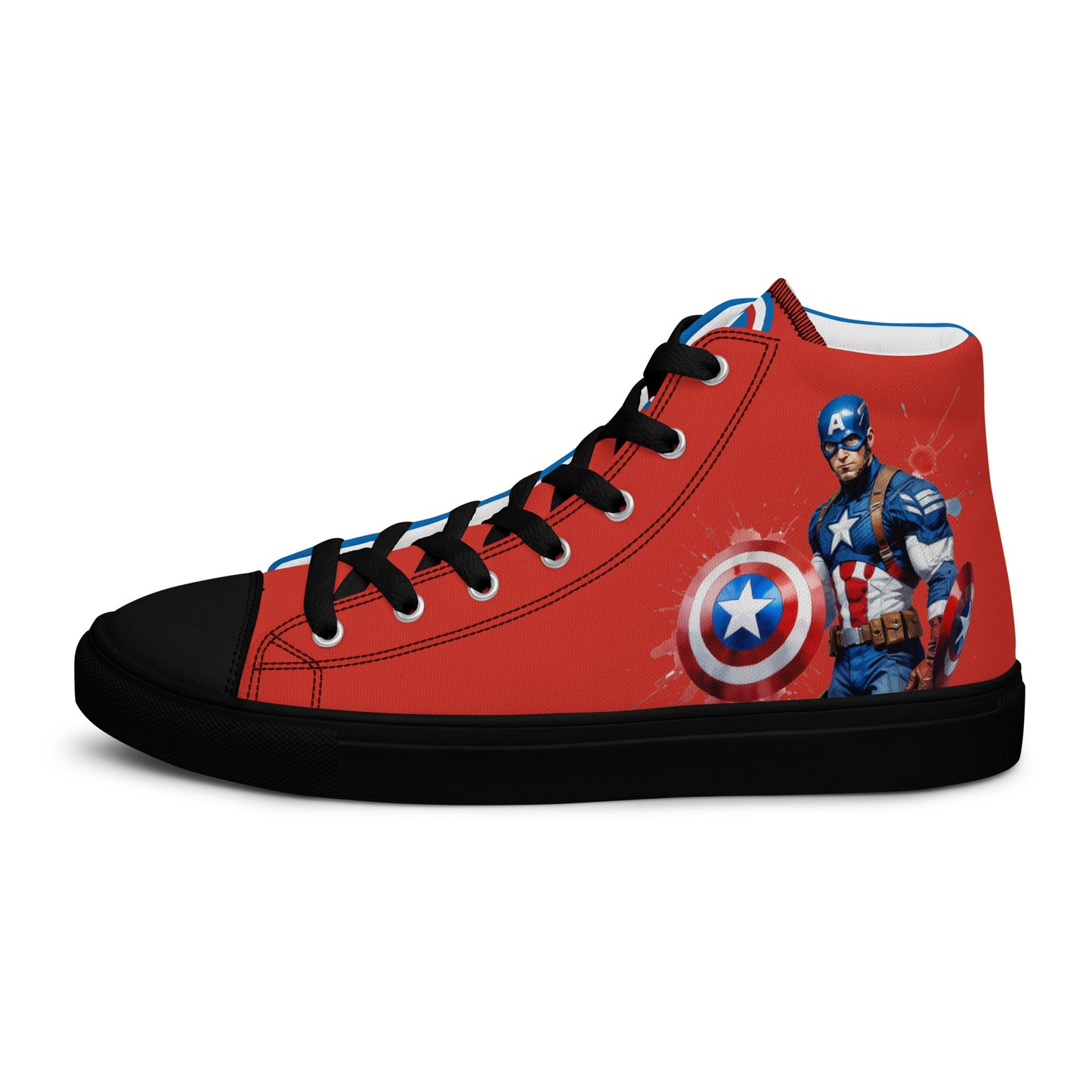 Captain America Men's High Top Custom Sneakers