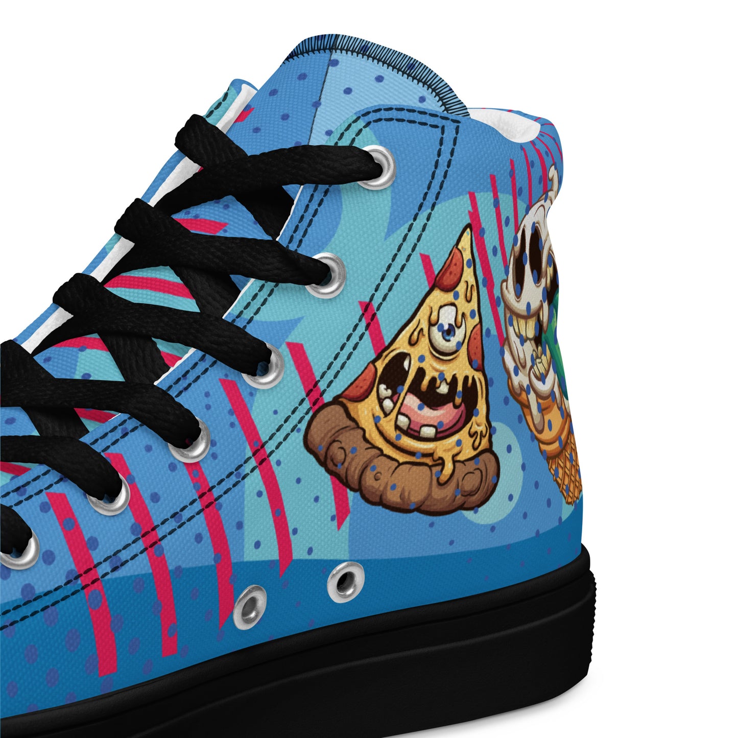 Bang and Shark Men's High Top Custom Sneakers