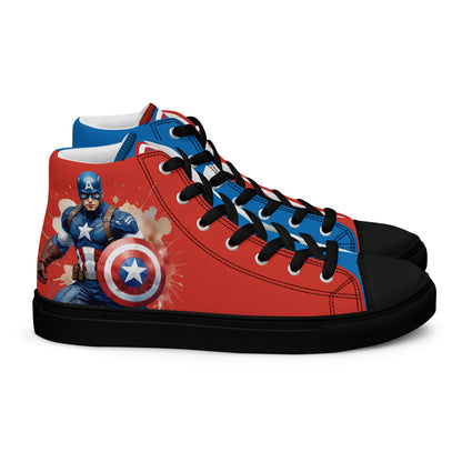 Captain America Men's High Top Custom Sneakers