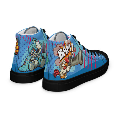 Bang and Shark Men's High Top Custom Sneakers