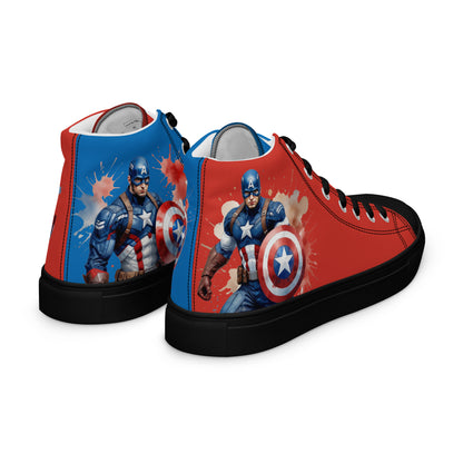 Captain America Men's High Top Custom Sneakers