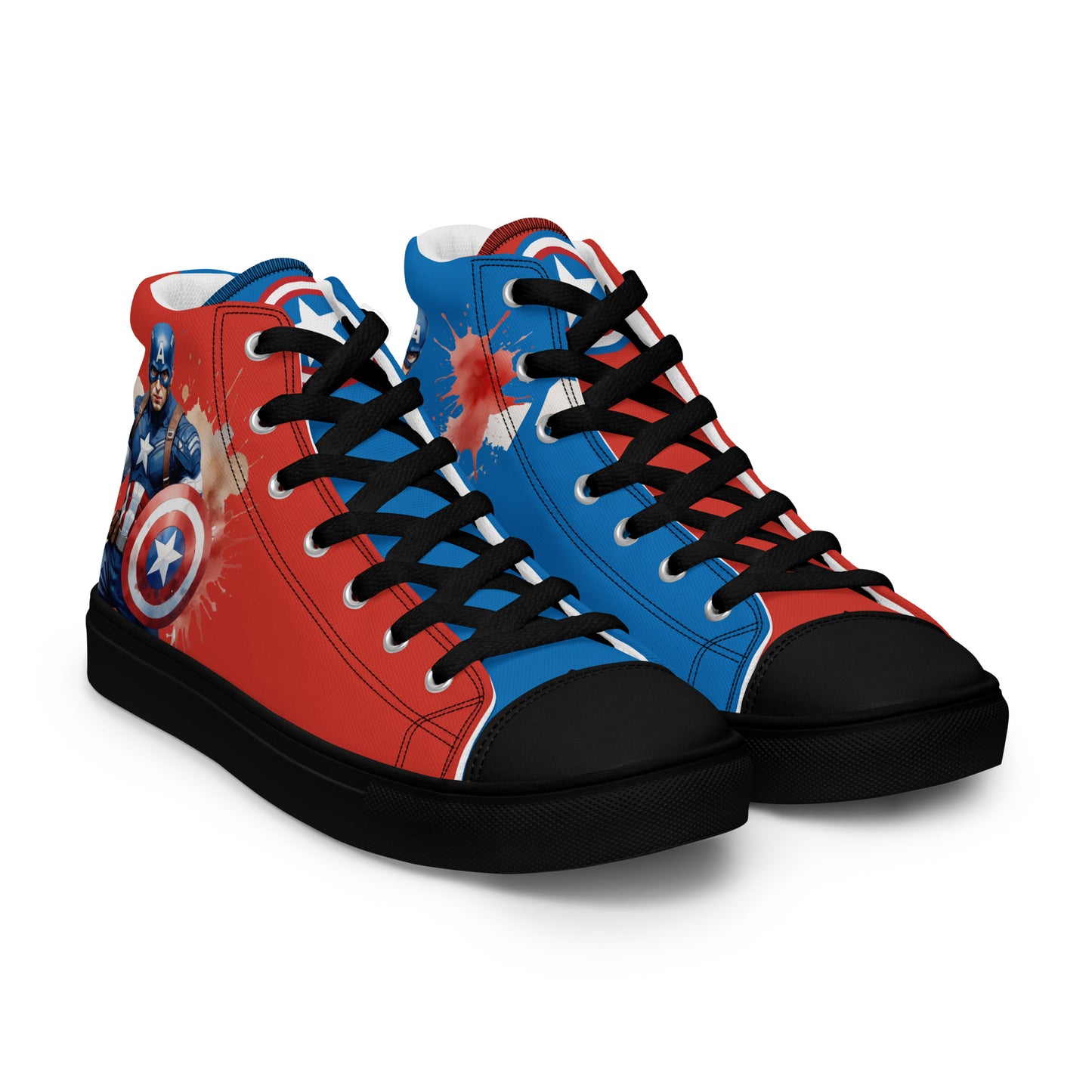 Captain America Men's High Top Custom Sneakers