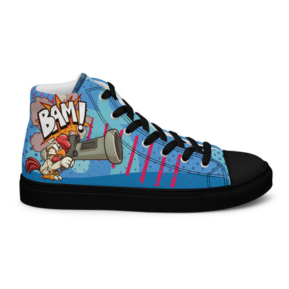 Bang and Shark Men's High Top Custom Sneakers