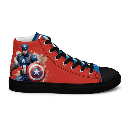 Captain America Men's High Top Custom Sneakers