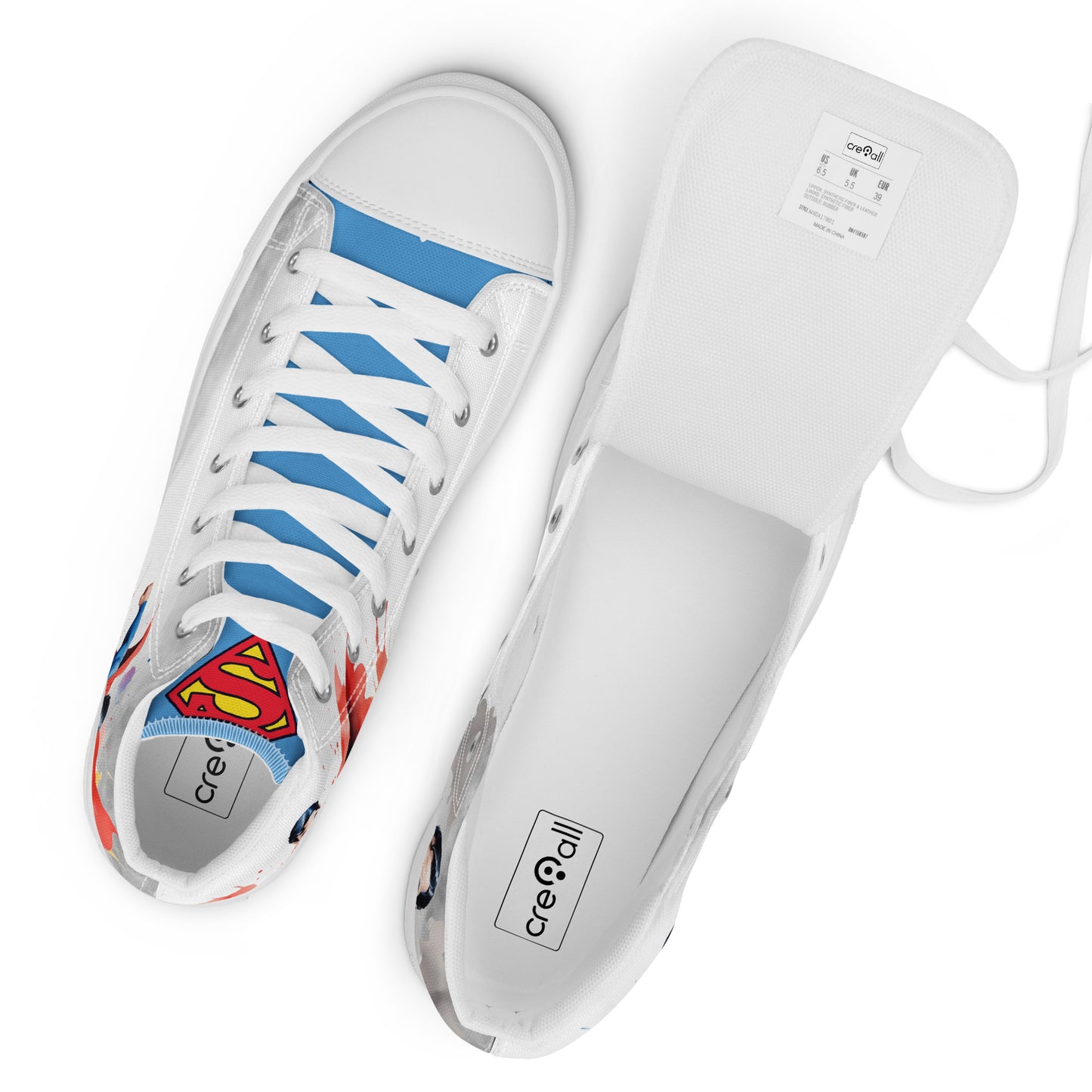 Superman Men's High Top Custom Sneakers