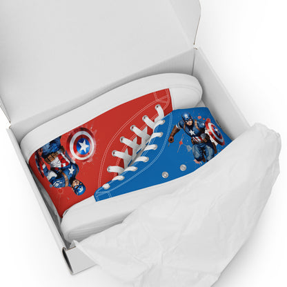 Captain America Men's High Top Custom Sneakers