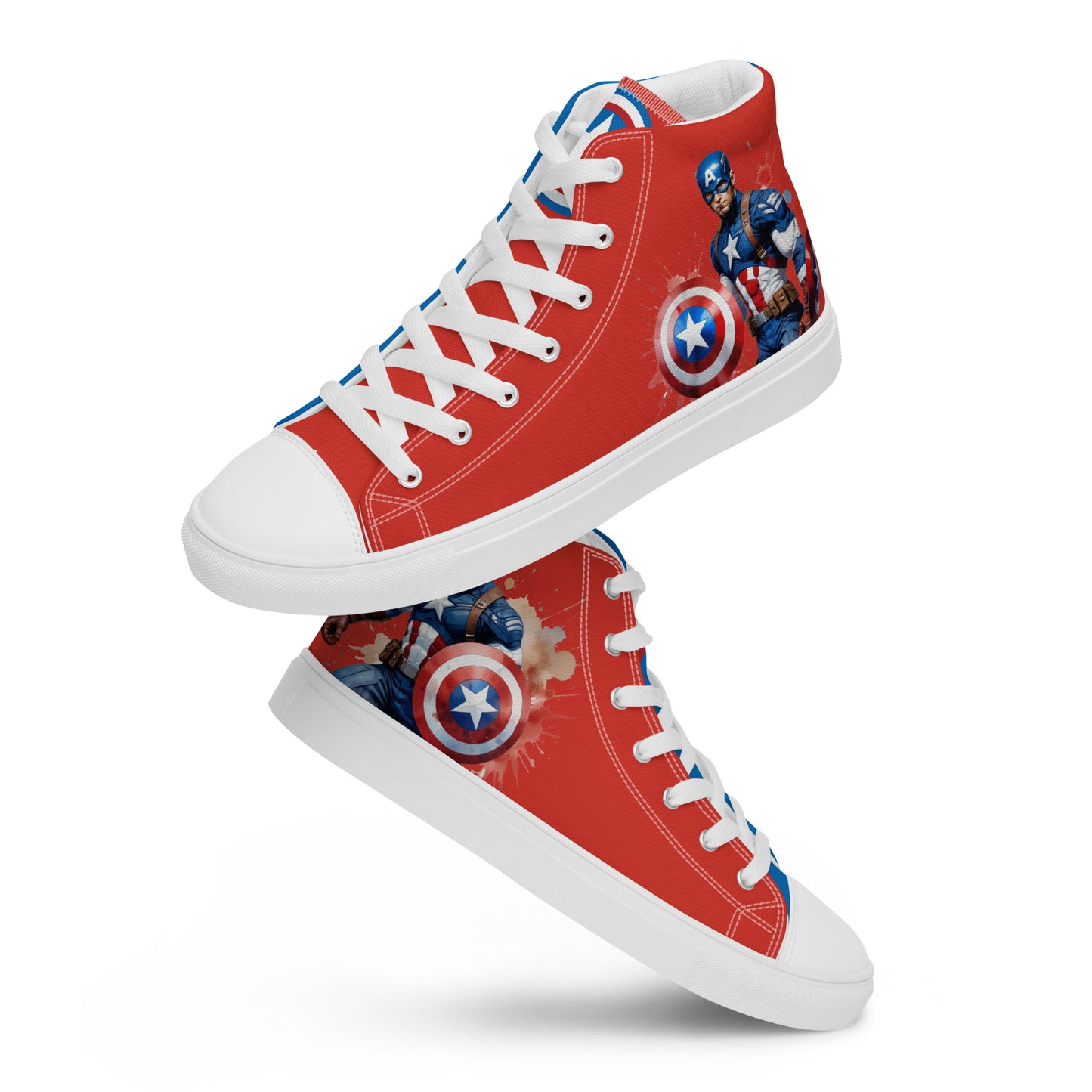 Captain America Men's High Top Custom Sneakers