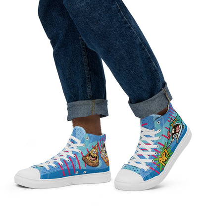 Bang and Shark Men's High Top Custom Sneakers