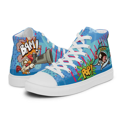 Bang and Shark Men's High Top Custom Sneakers