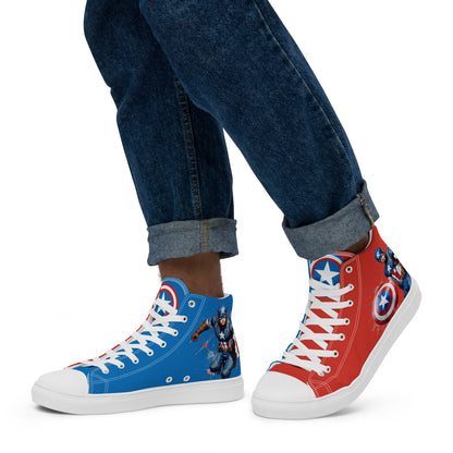 Captain America Men's High Top Custom Sneakers