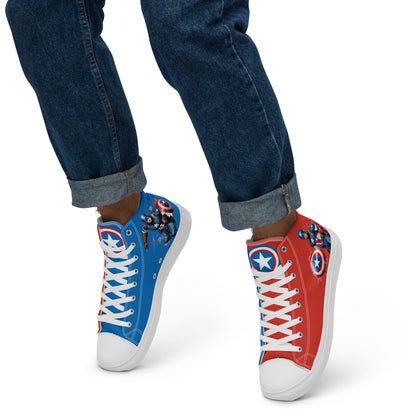 Captain America Men's High Top Custom Sneakers