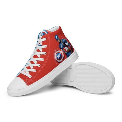 Captain America Men's High Top Custom Sneakers