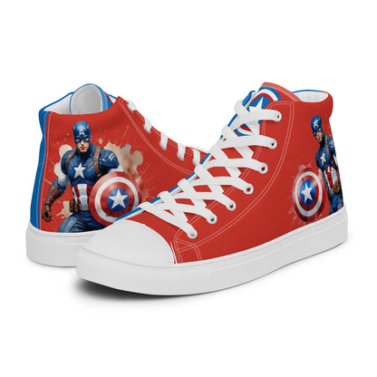 Captain America Men's High Top Custom Sneakers