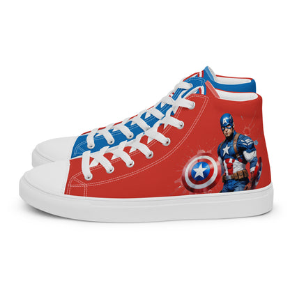 Captain America Men's High Top Custom Sneakers