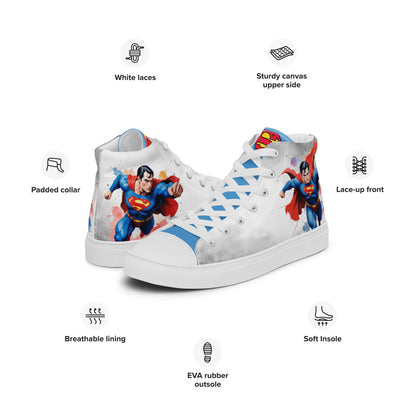 Superman Men's High Top Custom Sneakers