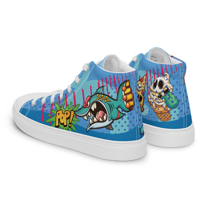 Bang and Shark Men's High Top Custom Sneakers