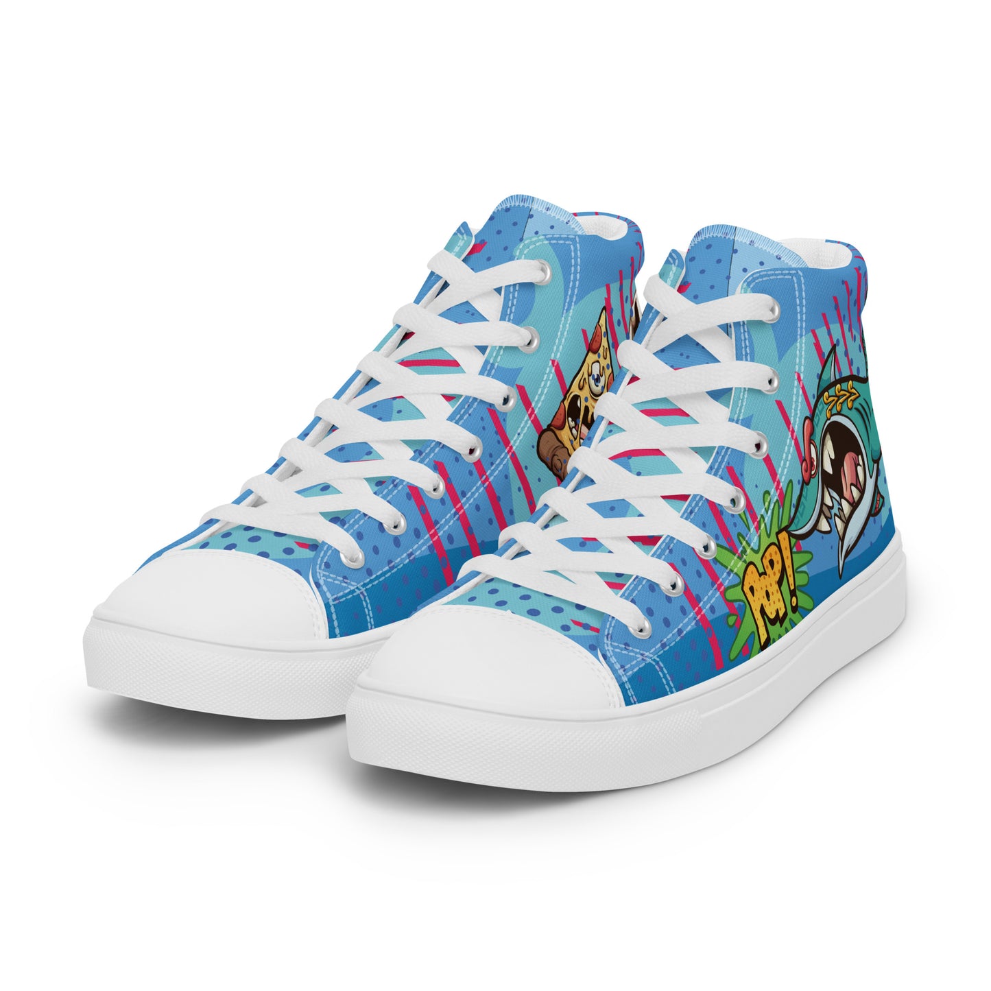 Bang and Shark Men's High Top Custom Sneakers