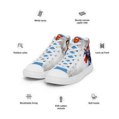 Superman Men's High Top Custom Sneakers