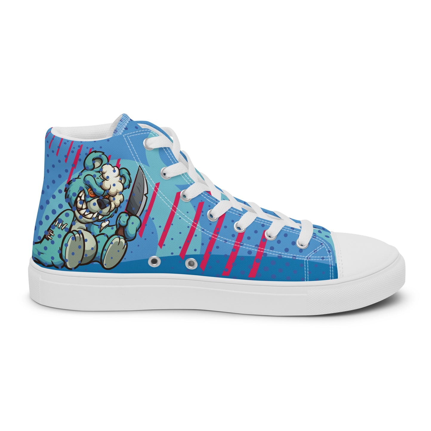 Bang and Shark Men's High Top Custom Sneakers