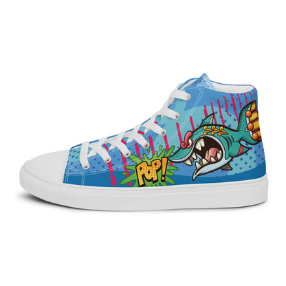 Bang and Shark Men's High Top Custom Sneakers