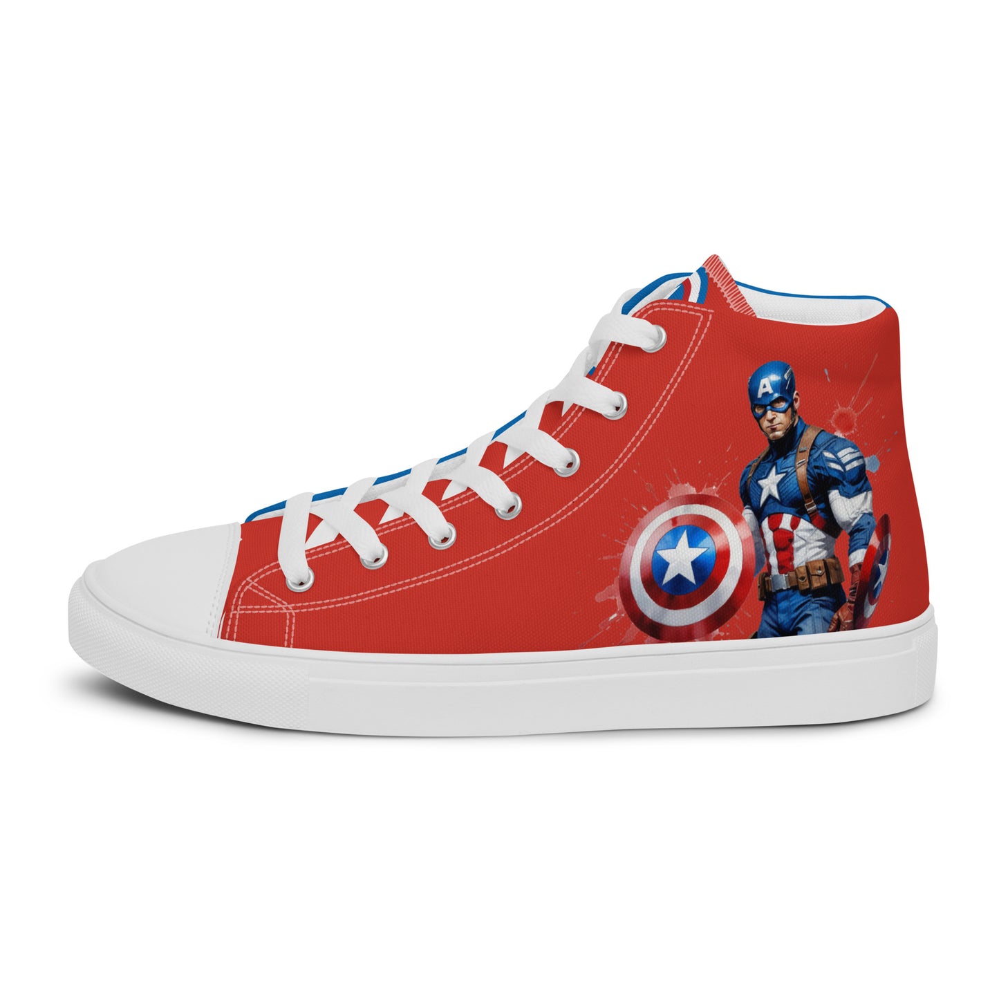 Captain America Men's High Top Custom Sneakers