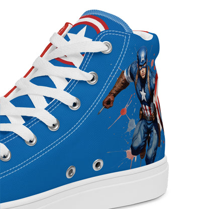 Captain America Men's High Top Custom Sneakers