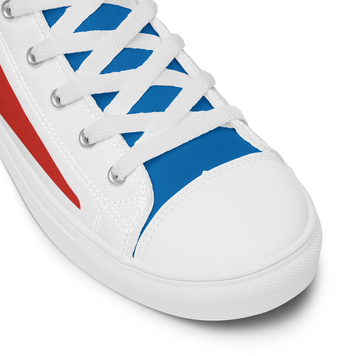 Captain America white background Men's High Top Custom Sneakers