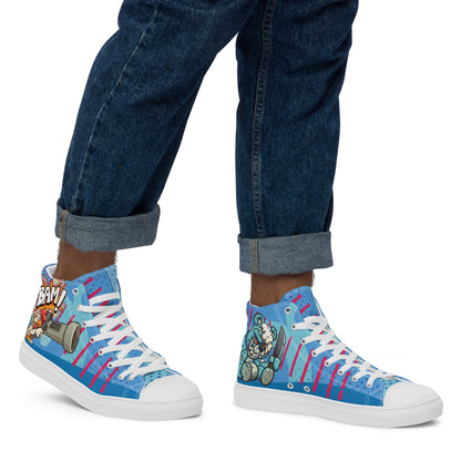 Bang and Shark Men's High Top Custom Sneakers