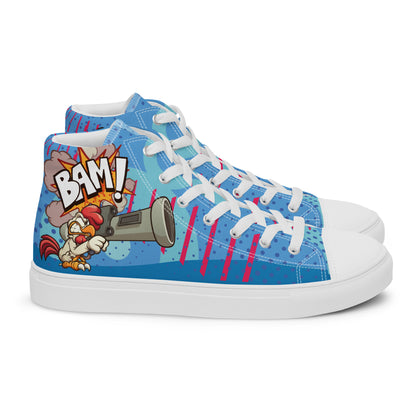 Bang and Shark Men's High Top Custom Sneakers