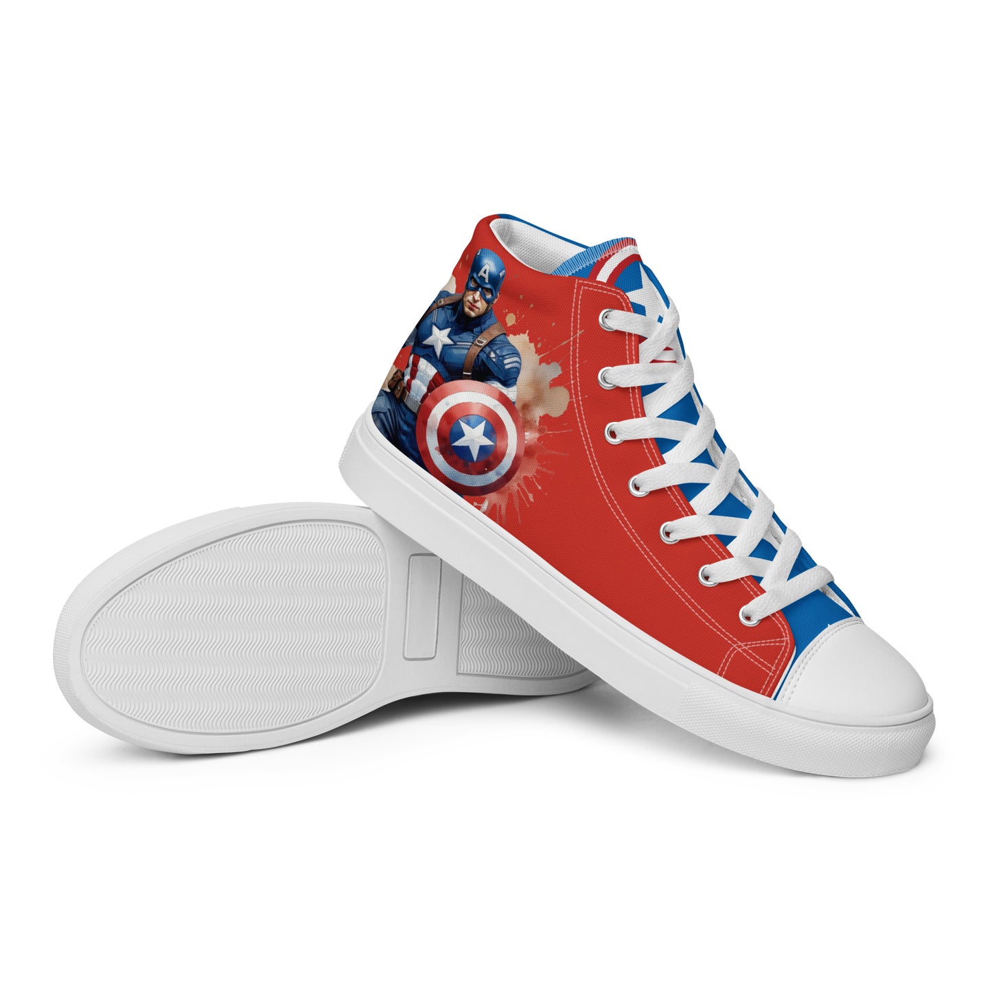 Captain America Men's High Top Custom Sneakers