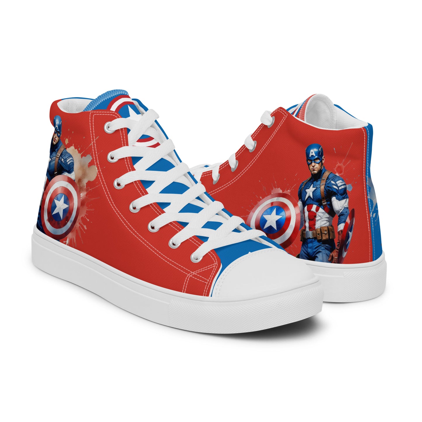 Captain America Men's High Top Custom Sneakers