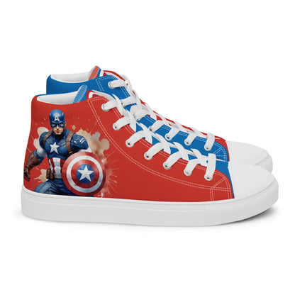 Captain America Men's High Top Custom Sneakers