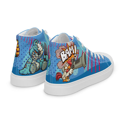 Bang and Shark Men's High Top Custom Sneakers