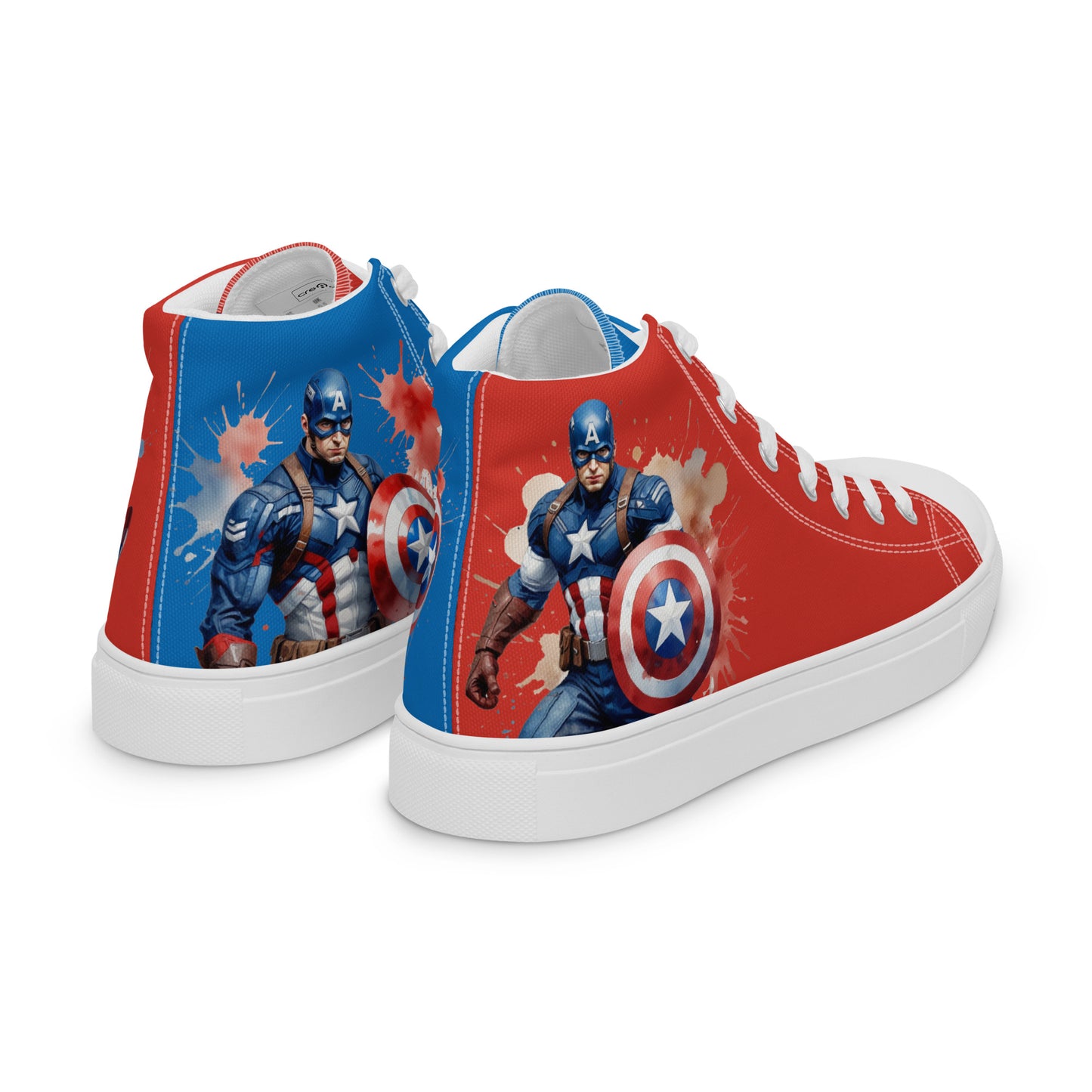 Captain America Men's High Top Custom Sneakers