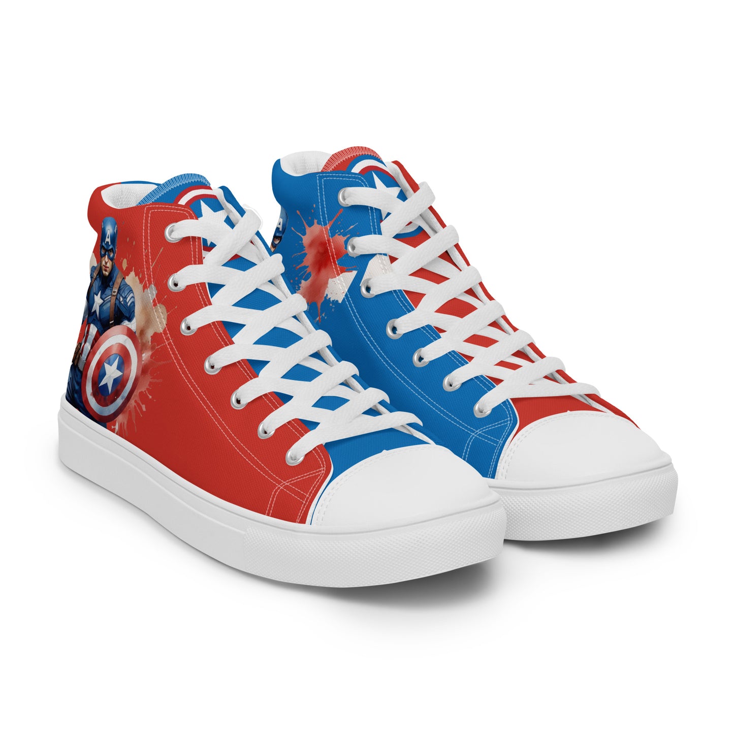 Captain America Men's High Top Custom Sneakers