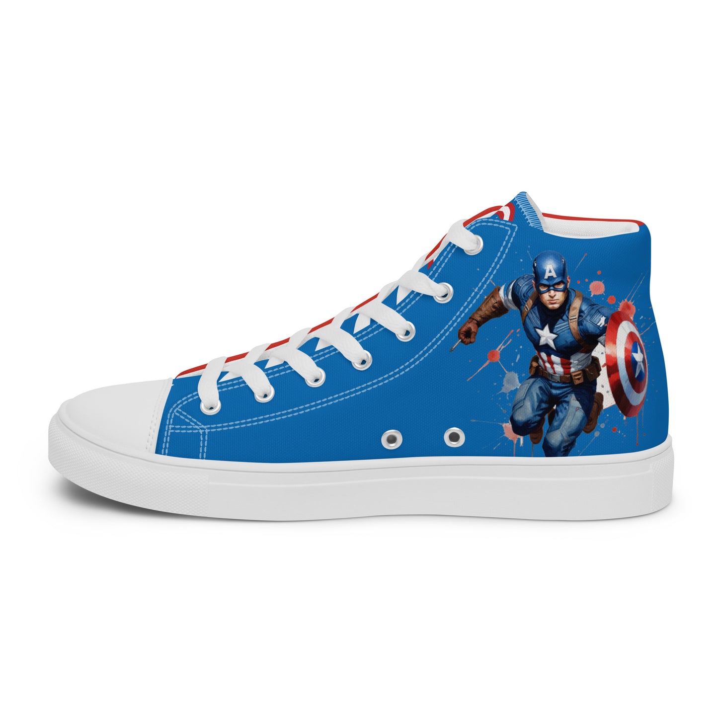 Captain America Men's High Top Custom Sneakers