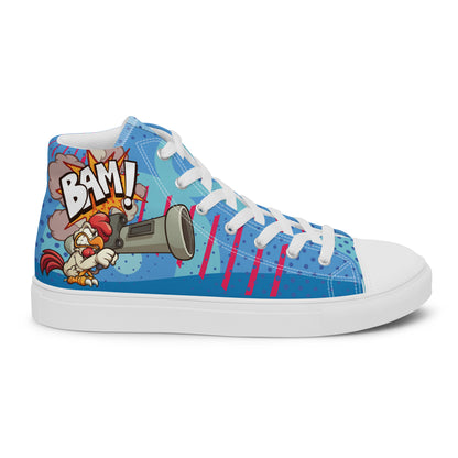 Bang and Shark Men's High Top Custom Sneakers