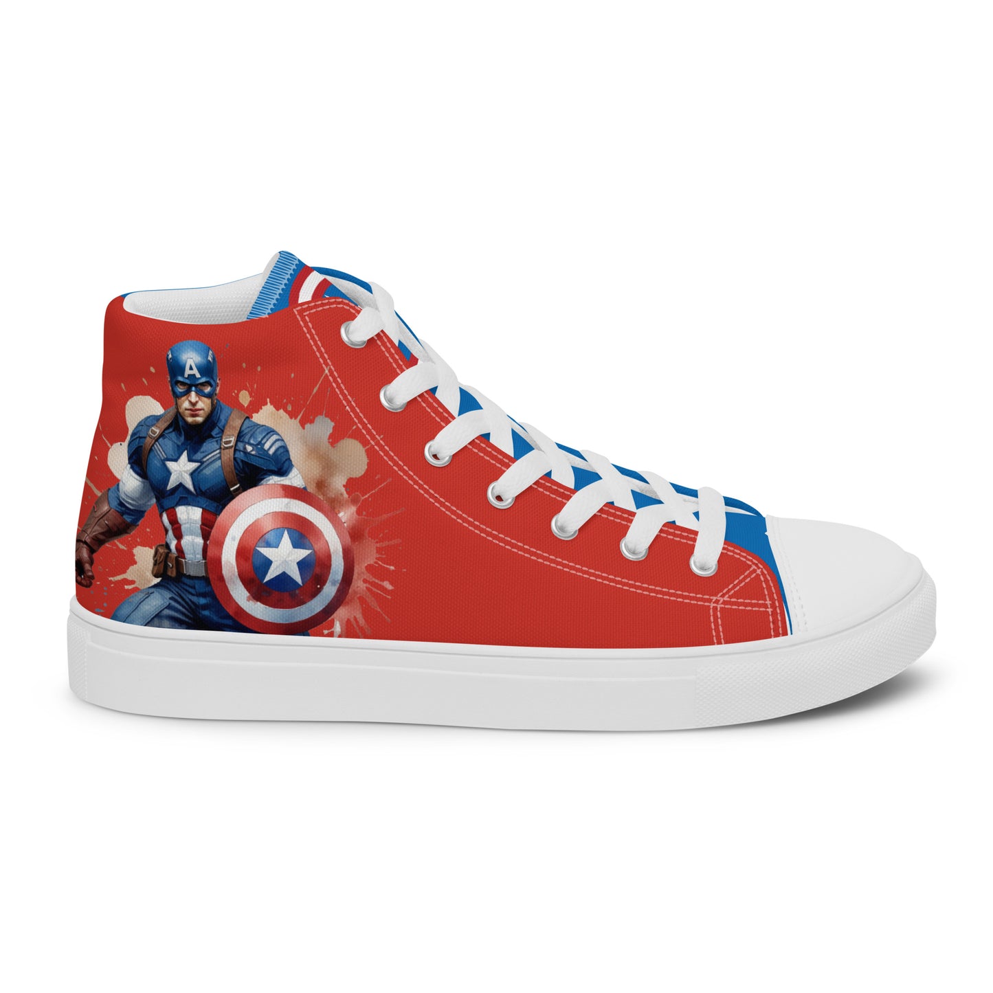 Captain America Men's High Top Custom Sneakers