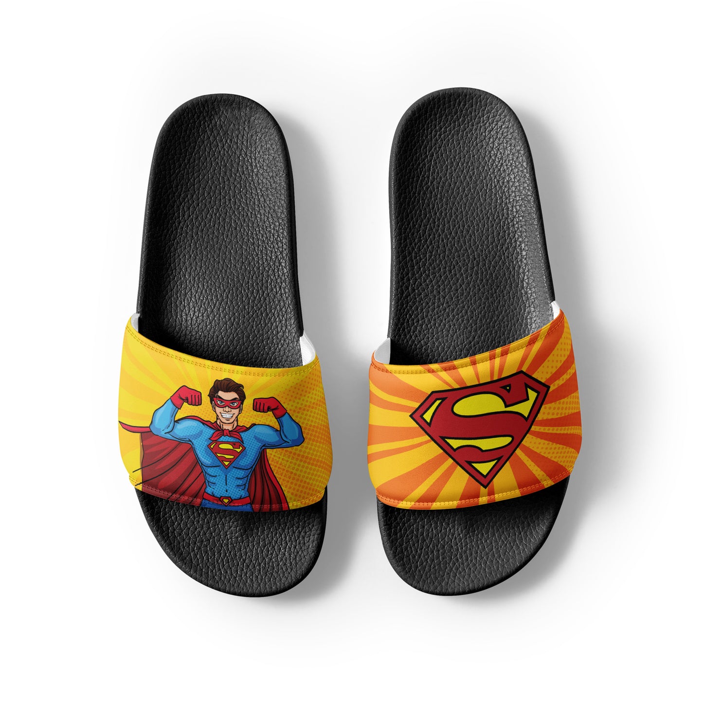 Superman-Themed Men's Slides