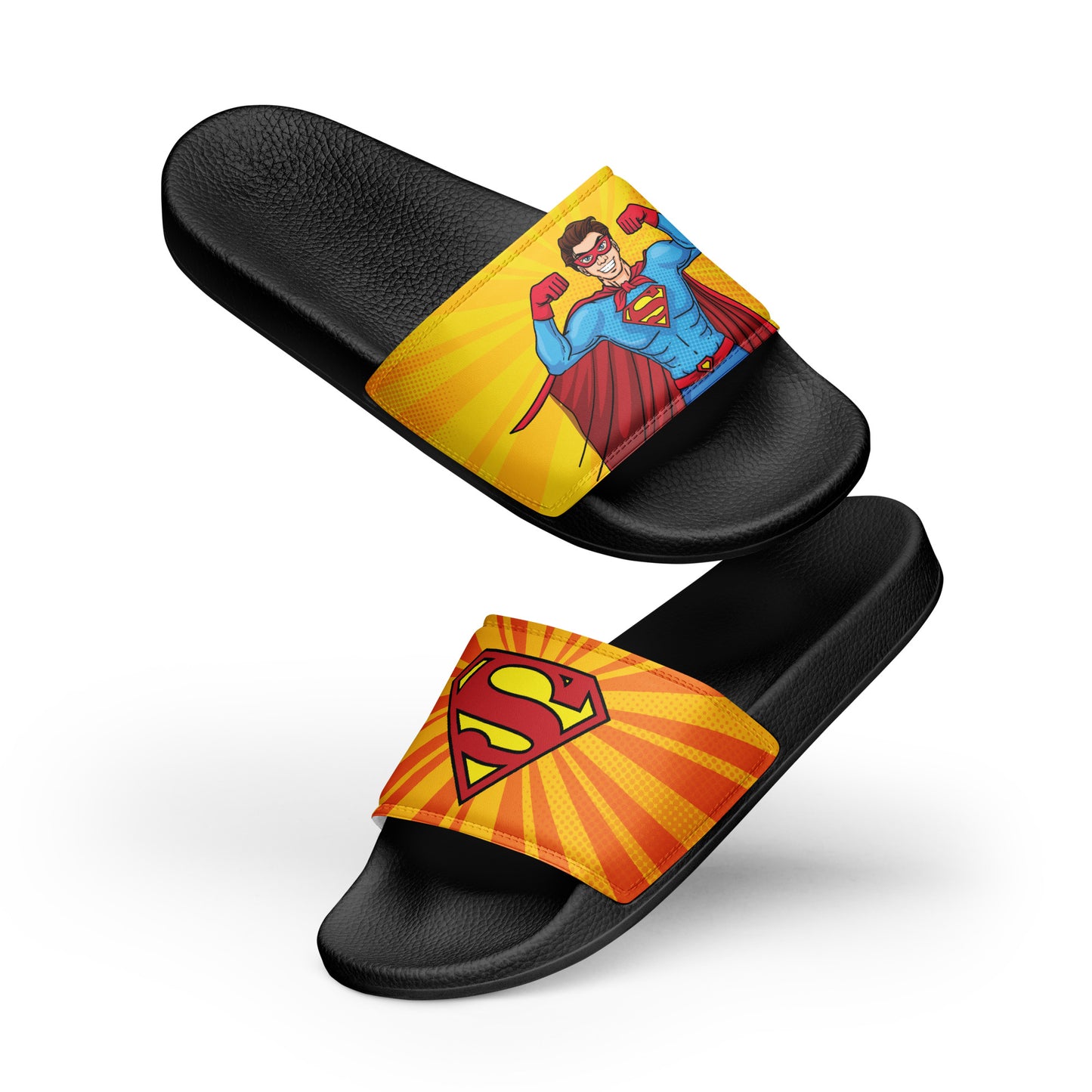 Superman-Themed Men's Slides