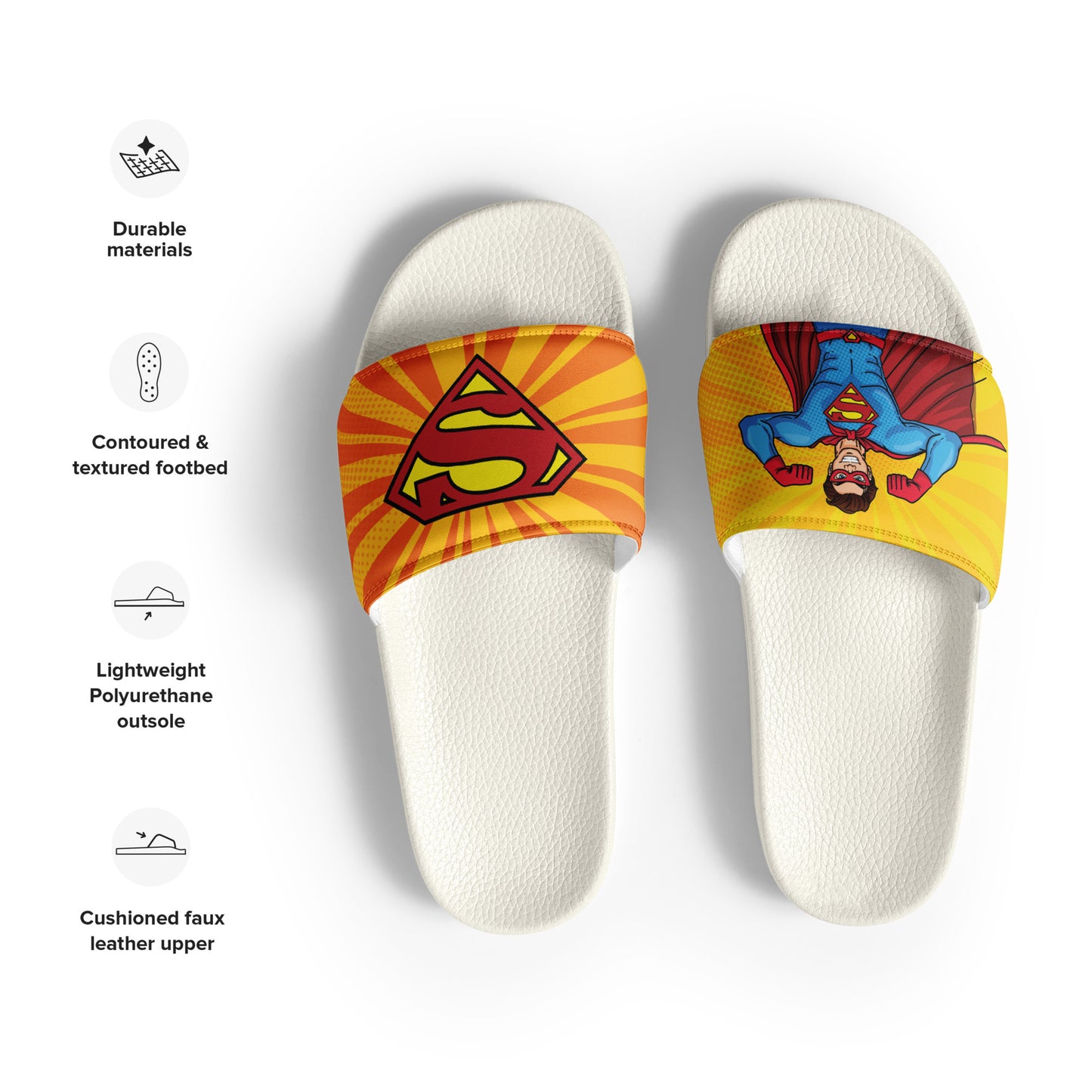 Superman-Themed Men's Slides