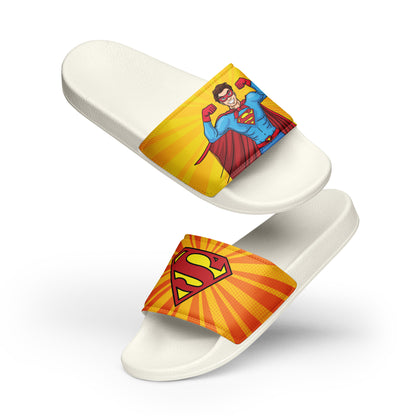 Superman-Themed Men's Slides