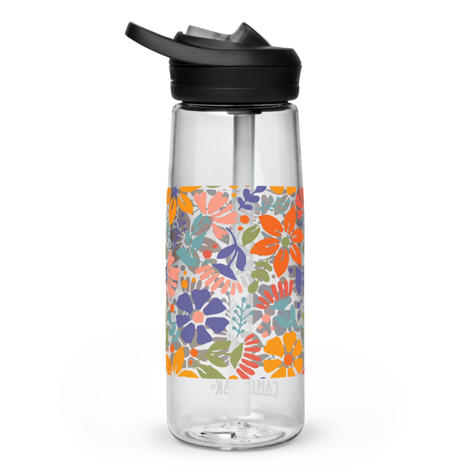 sports water bottle clear left