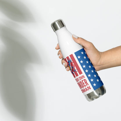 stainless steel water bottle white 17oz