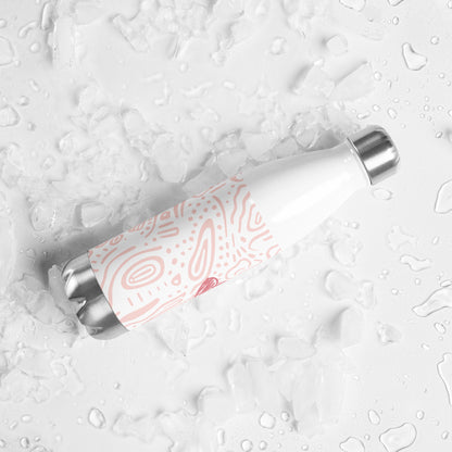 stainless steel water bottle white