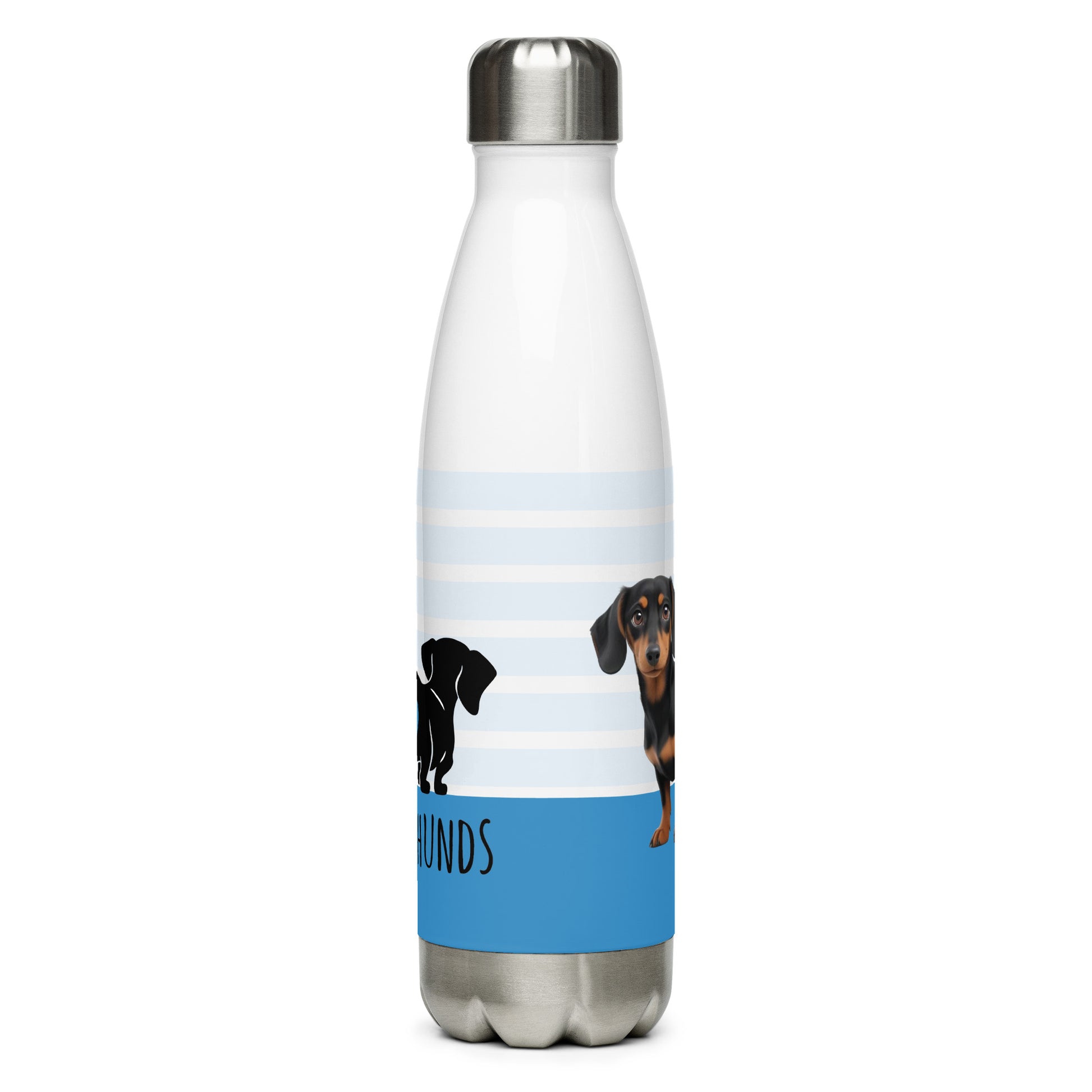 stainless steel water bottle white 17oz back